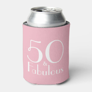 Rafraichisseur De Cannettes 50 Fabuleux Fille Rose Anniversaire Favor