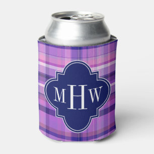 Rafraichisseur De Cannettes Améthyst Pink Navy Wht Preppy Madras Monogram