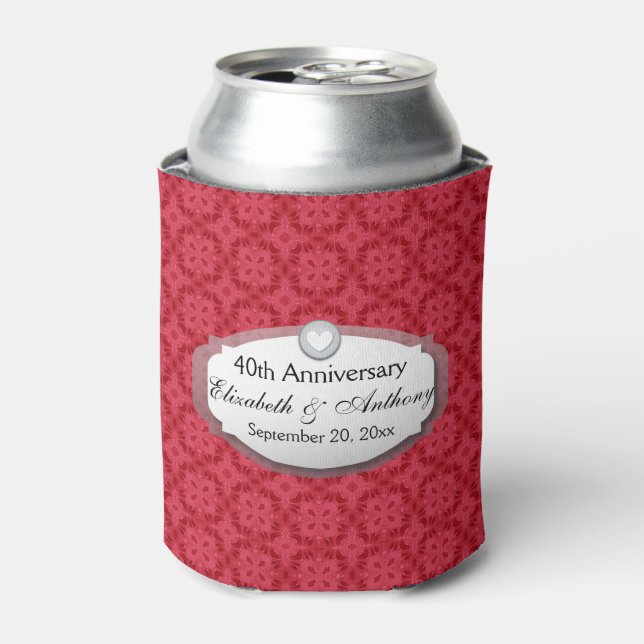 Rafraichisseur De Cannettes Anniversaire du 40e Mariage Ruby Red Z06 (Can devant)
