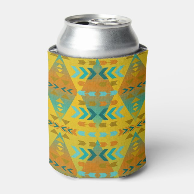 Rafraichisseur De Cannettes Aztec Gold, Aqua Motif peut refroidir (Can devant)