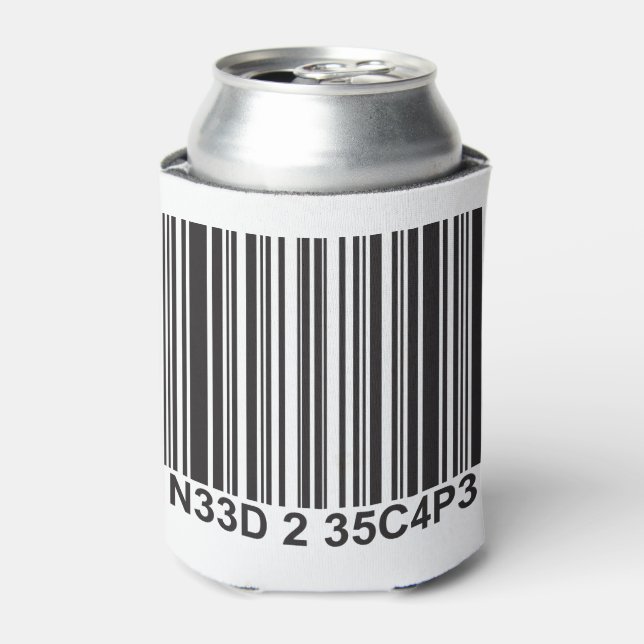 Rafraichisseur De Cannettes Barcode Leetspeak - Besoin d'échapper (Can devant)