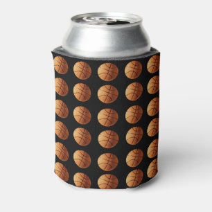 Rafraichisseur De Cannettes Basket Orange Sur Noir,