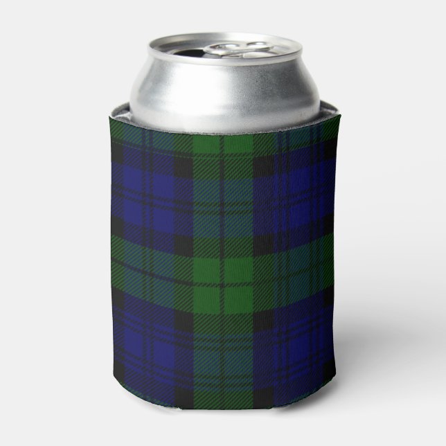 Rafraichisseur De Cannettes Black Watch Tartan bleu vert Plaid (Can devant)
