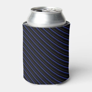 Rafraichisseur De Cannettes Bleu foncé et Diagonale noire