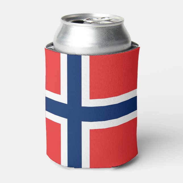 Rafraichisseur De Cannettes Can Cooler avec le drapeau de la Norvège (Can devant)