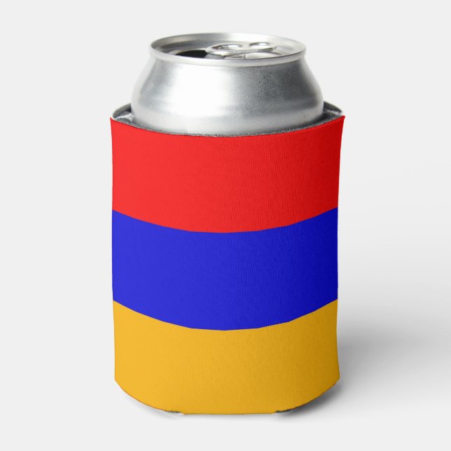 Rafraichisseur De Cannettes Can Cooler avec le drapeau de l'Arménie (Can devant)