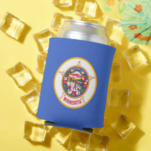 Rafraichisseur De Cannettes Can Cooler avec le drapeau de l'état du Minnesota,