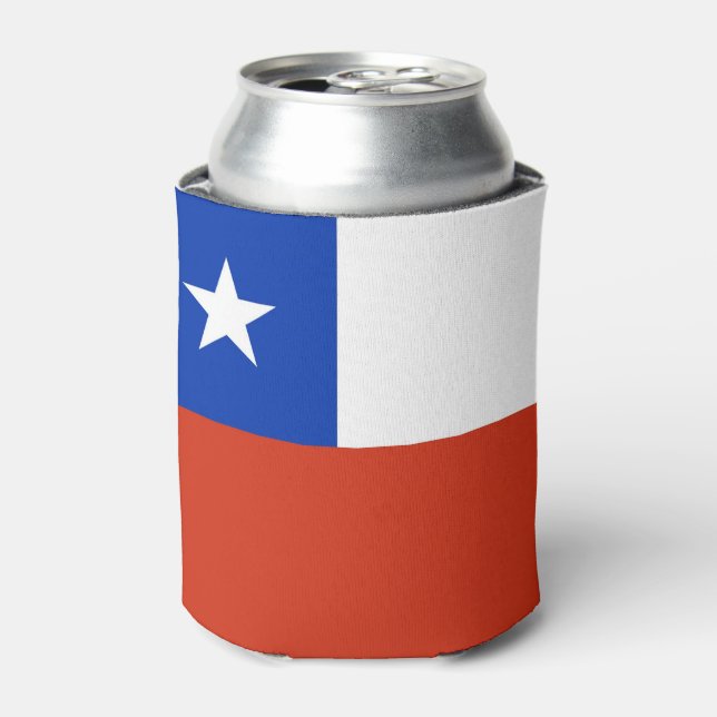 Rafraichisseur De Cannettes Can Cooler avec le drapeau du Chili (Can devant)