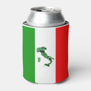 Rafraichisseur De Cannettes Carte verte de l'Italie et du drapeau italien