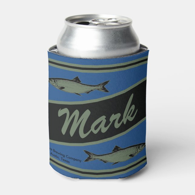 Rafraichisseur De Cannettes Conception de pêche personnalisée Beverage Cooler (Can devant)