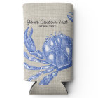 Cool Vintage Crabe bleu marine Plage personnalisée