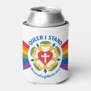 Rafraichisseur De Cannettes Coozie "Queer I Stand"
