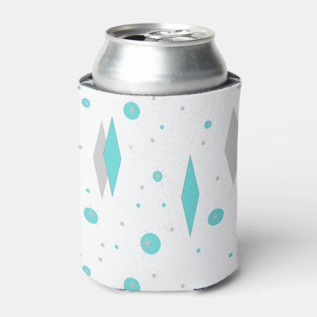 Rafraichisseur De Cannettes Diamant Turquoise Rétro & Coffre de démarrage (Can devant)