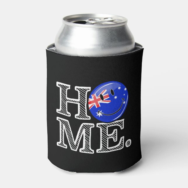 Rafraichisseur De Cannettes Drapeau australien souriant réchauffement climatiq (Can devant)