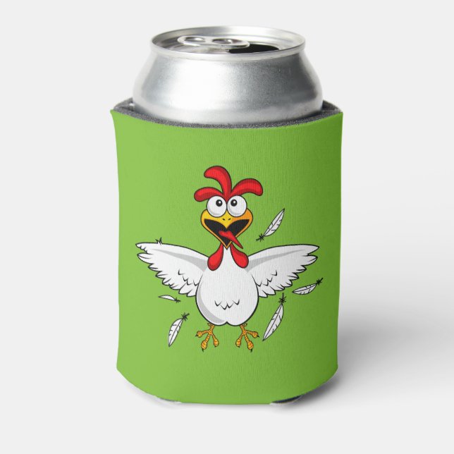 Rafraichisseur De Cannettes Drôle Drôle Dingue Caricature Poulet Aile Fling (Can Dos)