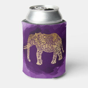 Rafraichisseur De Cannettes faux gold elepher purple brusstroke