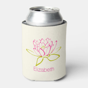 Rafraichisseur De Cannettes Fleur Lotus personnalisée / Lys d'eau