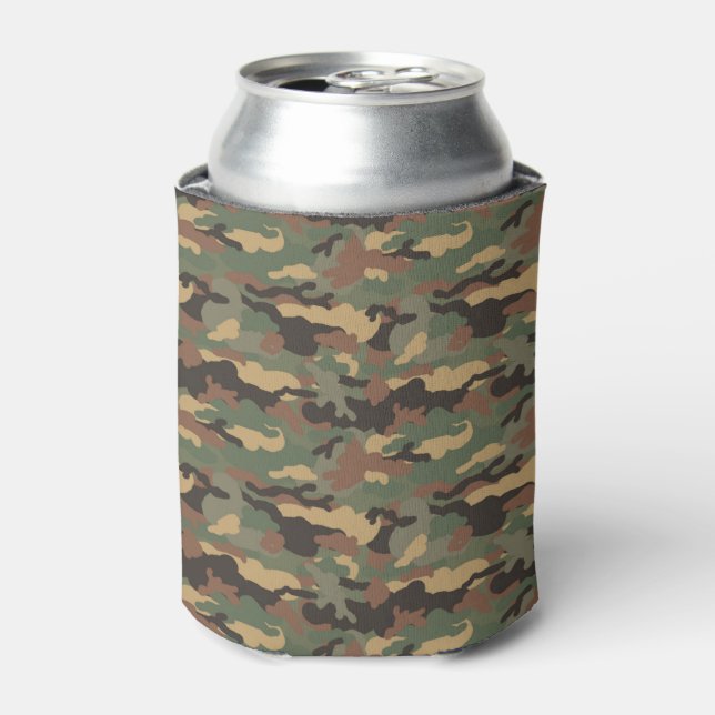 Rafraichisseur De Cannettes Green and Browns Tree Bark, Sportsmen Can Cooler (Can devant)