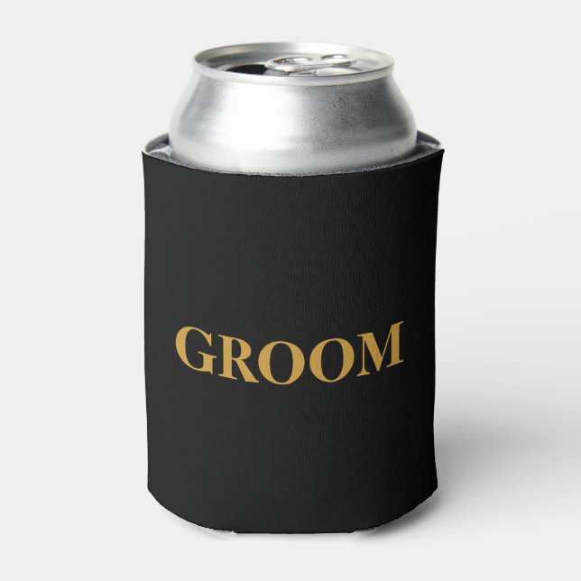 Rafraichisseur De Cannettes GROOM Pour Lui Mariage Noir (Can devant)