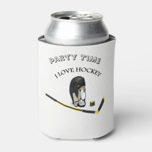 Rafraichisseur De Cannettes I Love hockey conception personnalisée avec bâton