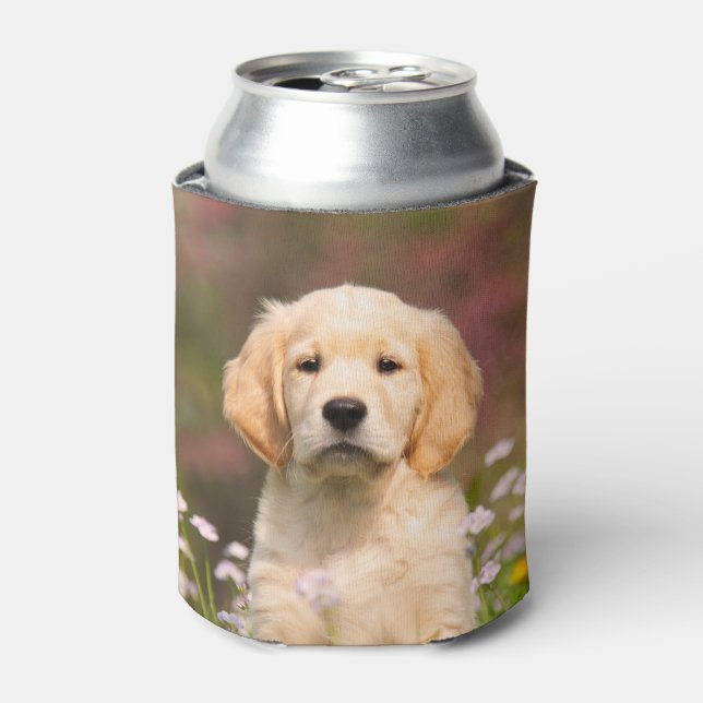 Rafraichisseur De Cannettes Joli Golden Retriever Chien Chiot Chiot Face Photo (Can devant)