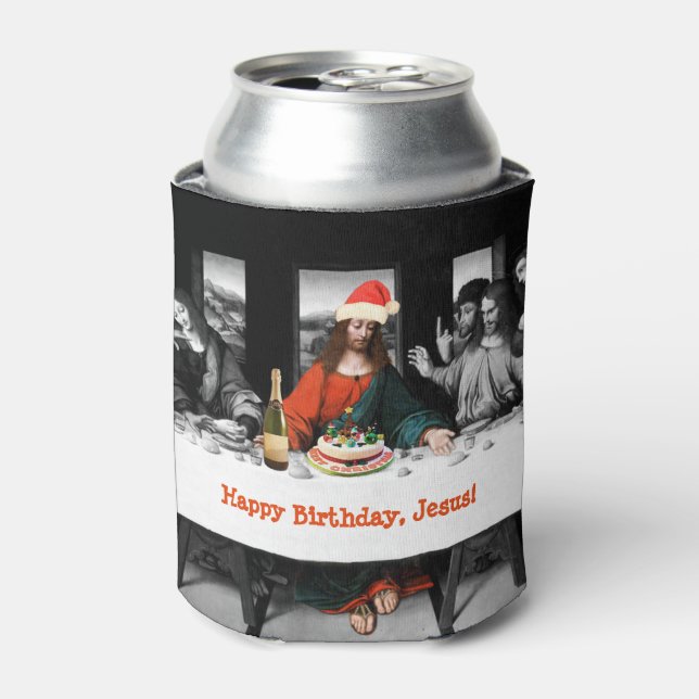 Rafraichisseur De Cannettes Joyeux anniversaire, Jésus ! Funny Christmas (Can devant)