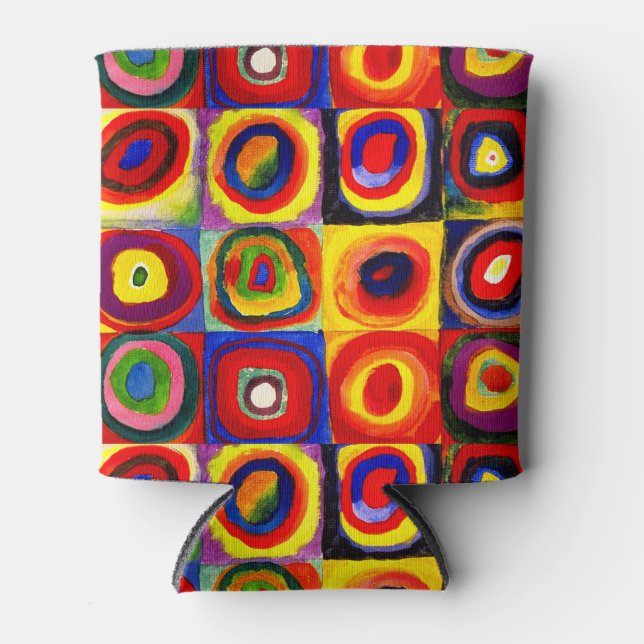 Rafraichisseur De Cannettes Kandinsky Farbstudie Cercles Carré Quadrate Art (Devant)