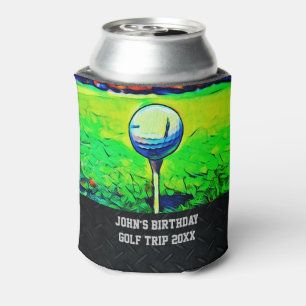 Rafraichisseur De Cannettes L'anniversaire jouant au golf fait sur commande