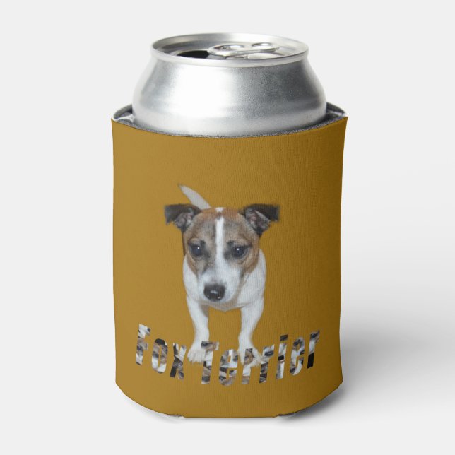 Rafraichisseur De Cannettes logo de terrier et de terrier fox, (Can devant)