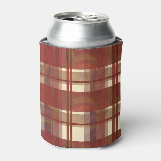 Rafraichisseur De Cannettes Madras Plaid Fall Red (Can devant)
