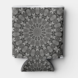 Rafraichisseur De Cannettes Mandala monochrome
