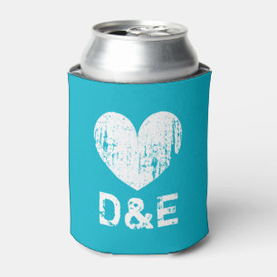 Rafraichisseur De Cannettes Mariage bleu turquoise peut refroidir avec coeur m