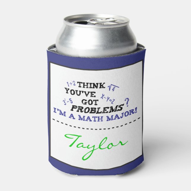 Rafraichisseur De Cannettes Math Graduation majeure Funny Custom Can Cooler (Can devant)