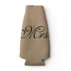 Mme faux linen burlap rustique chic jute initial