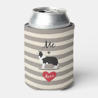 Rafraichisseur De Cannettes Moi plus Bordure Collie égal Amour Can Cooler