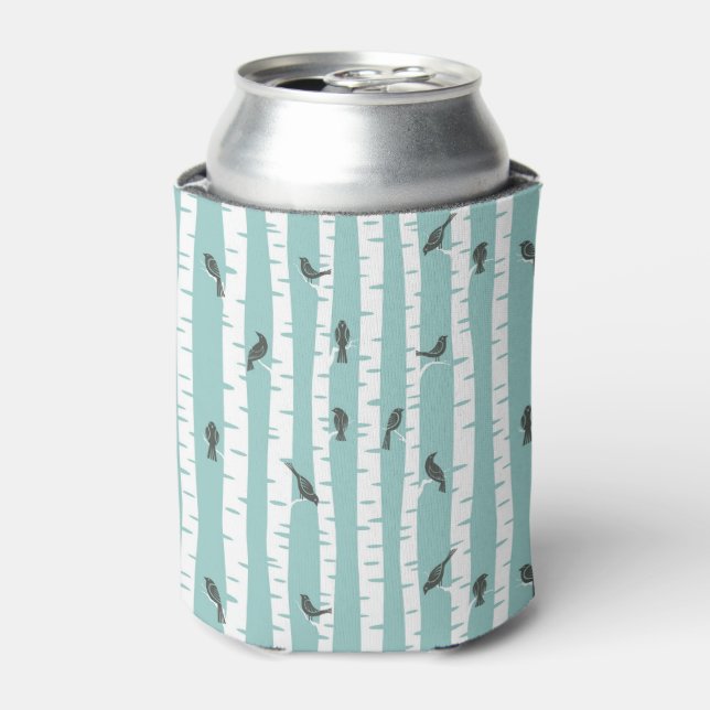 Rafraichisseur De Cannettes Motif avec oiseaux et arbres (Can devant)