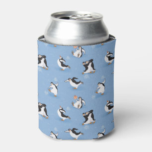 Rafraichisseur De Cannettes Motif de patinage de pingouins