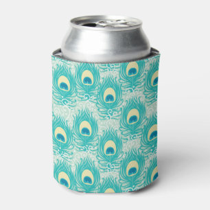 Rafraichisseur De Cannettes Motif de plumes de paon