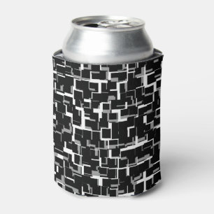 Rafraichisseur De Cannettes Motif numérique camouflage noir blanc gris