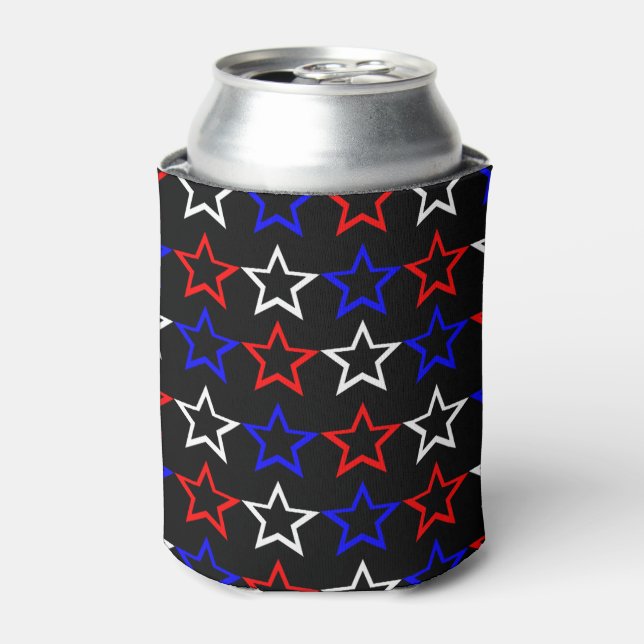 Rafraichisseur De Cannettes Motif Red White et Blue Stars (Can devant)