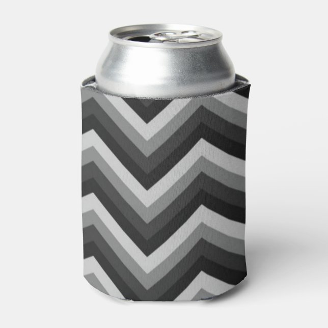 Rafraichisseur De Cannettes Motif Retro Zig Zag Chevron (Can devant)
