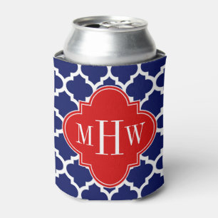 Rafraichisseur De Cannettes Navy White Moroccan