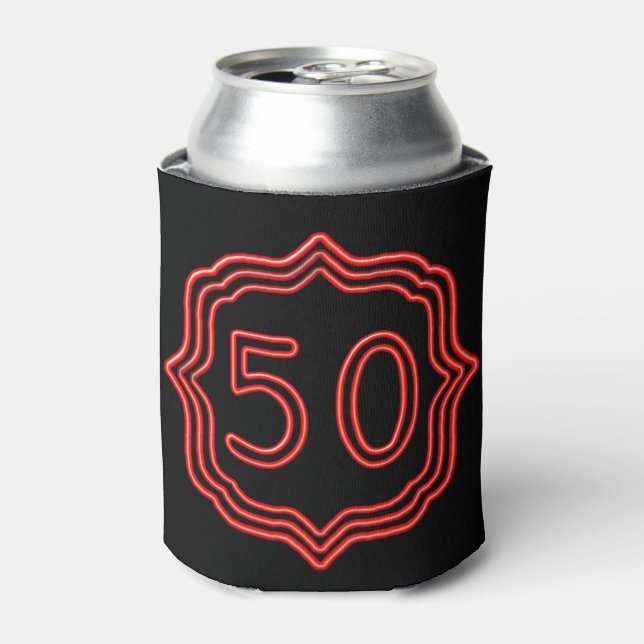 Rafraichisseur De Cannettes Neon Red 50 (Can devant)