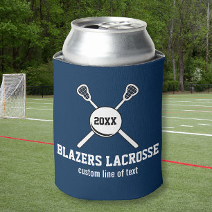 Rafraichisseur De Cannettes Nom de l'équipe du Lacrosse Stick and Ball Custom 
