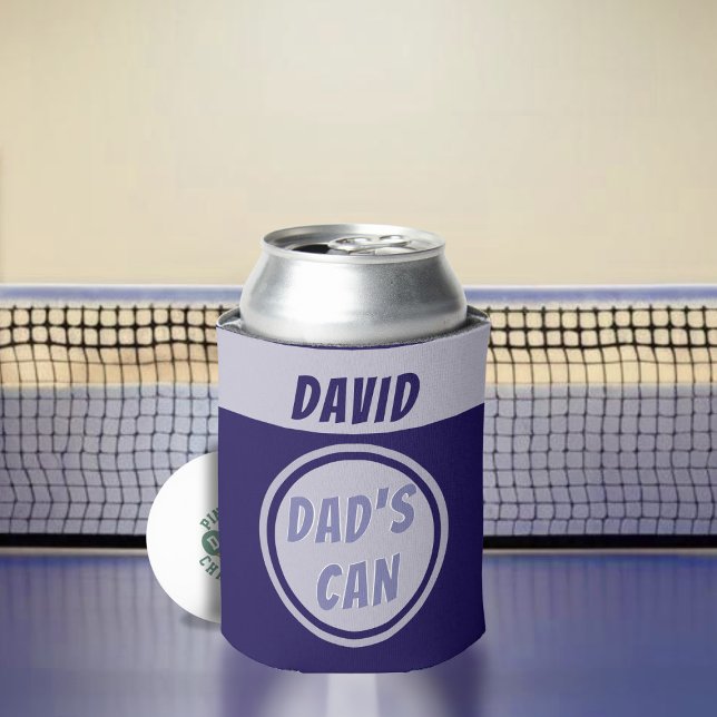 Rafraichisseur De Cannettes Nom de père personnalisé Royal Blue (Dad's can do anything! They're magic! A fun can cooler just for him. Makes a great Father's Day Gift)