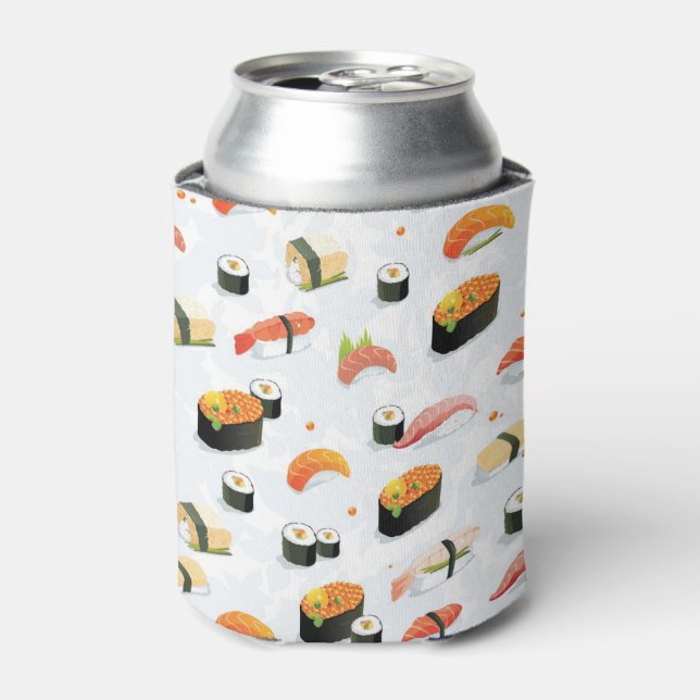 Rafraichisseur De Cannettes Nourriture japonaise : Motif de sushi (Can devant)
