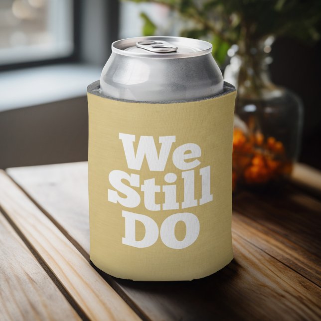 Rafraichisseur De Cannettes Nous Le Faisons Toujours - Anniversaire Personnali (Personalized Can Cooler for wedding or anniversary party)