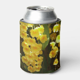 Rafraichisseur De Cannettes Orchidées jaunes suspendues Fleurs tropicales