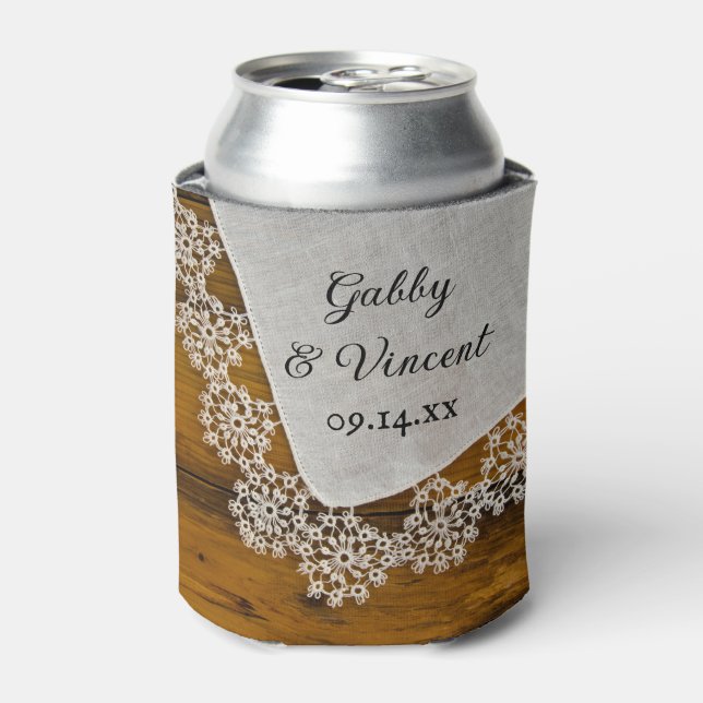 Rafraichisseur De Cannettes Pays Dentelle Grange Mariage Faveur (Can devant)