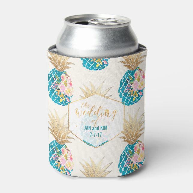 Rafraichisseur De Cannettes PixDezines Aloha Pineapples Motif/do-it-yourself a (Can devant)